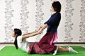 Technical execution of Thai massage