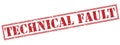Technical fault red stamp Royalty Free Stock Photo