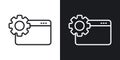 Technical Icon set. Tool Repair configuration Support Vector Symbol in Black Filled and Outlined Style. Mechanic Maintenance