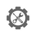 Technical icon vector, Engineering simple icon template, Creative Setting icon design, Illustration Royalty Free Stock Photo