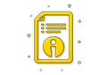 Technical information icon. Instruction sign. Vector