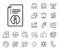 Technical information line icon. Instruction sign. Place location, technology and smart speaker. Vector