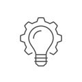 Technical innovation line outline icon