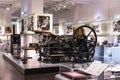 The technical museum in Vienna exhibits the production exposition is dedicated to printing technology. Royalty Free Stock Photo