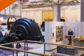 The technical museum in Vienna exhibits the production of exposition shows the history of development of metal working machines.