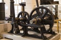 The technical museum in Vienna exhibits the production of exposition shows the history of development of metal working machines.