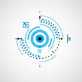 Technical plan, abstract engineering draft for use in graphic