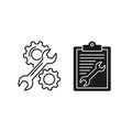 Technical Service and Maintenance Icons Royalty Free Stock Photo