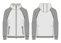Technical sketch of man sweatshirt in vector Royalty Free Stock Photo