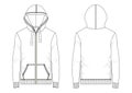 Technical sketch of man sweatshirt in vector Royalty Free Stock Photo