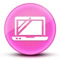 Technical skill eyeball glossy elegant pink round button abstract