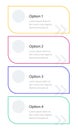 Technical solutions rectangular infographic template Royalty Free Stock Photo