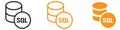 Technical SQL Server Icon for Database and Technology Graphics Ideal for Representing SQL Databases and Server Management Royalty Free Stock Photo