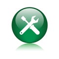 Technical support button green Royalty Free Stock Photo