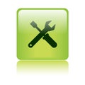 Technical support button green Royalty Free Stock Photo