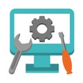 Technical support computer with tools