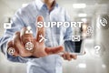 Technical support. Customer help. Business and technology concept. Royalty Free Stock Photo