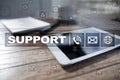 Technical support. Customer help. Business and technology concept. Royalty Free Stock Photo