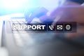 Technical support. Customer help. Business and technology concept.