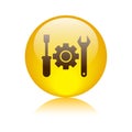 Technical support icon button Royalty Free Stock Photo