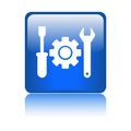 Technical support icon button Royalty Free Stock Photo