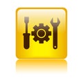 Technical support icon button Royalty Free Stock Photo
