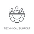 Technical Support linear icon. Modern outline Technical Support