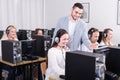 Technical support working in call center Royalty Free Stock Photo