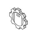 technical writing mechanical engineer isometric icon vector illustration