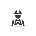 Technician, builder vector icon