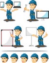 Technician or Repairman Customizable Mascot 16