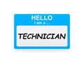 Technician tag Royalty Free Stock Photo