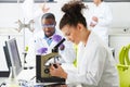 Technicians Carrying Out Research In Laboratory Royalty Free Stock Photo