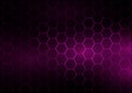 Techno banner with hexagonal design