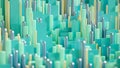 Techno high-tech background, geometry, cube, abstraction. 3d illustration, 3d rendering