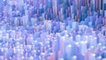 Techno high-tech background, geometry, cube, abstraction. 3d illustration, 3d rendering