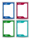 techno Identification abstract card frame border template Royalty Free Stock Photo