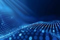 Techno Mirage Streaming Digital Data in a Futuristic Wonderland. Abstract Tech Vision
