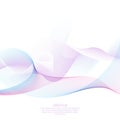 Techno vector abstract background with soft lines Royalty Free Stock Photo