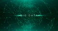 Technologic Background For Big Data Concept With Polygonal Lines And Dots Sphere