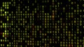 Technologic background with representation of binary code. Animation. Binary digits 1 and 0 in different configurations Royalty Free Stock Photo