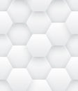 Technologic 3D Vector Hexagons Bright Abstract Seamless Pattern