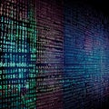 A technological backdrop. The background of abstract technology in binary code. Royalty Free Stock Photo