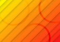 Orange and Yellow Gradient Background with Diagonal Lines and Circles Geometric Pattern