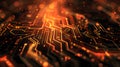 Technological Circuit Pulse Abstract Background Digital Connectivity Concept.
