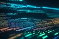 Technological computer codes element abstract background. Generative AI