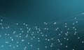 Technological connection in cloud computer, blue dot network, abstract background, Concept of Network Representing. Media, data. Royalty Free Stock Photo