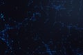 Technological connection futuristic shape, blue dot network, abstract background, blue background, Concept of Network