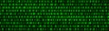 Technological green matrix of zeros and ones. Binary computer code. Abstract digital background. Vector Illustration Royalty Free Stock Photo