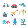 Technological icons Royalty Free Stock Photo